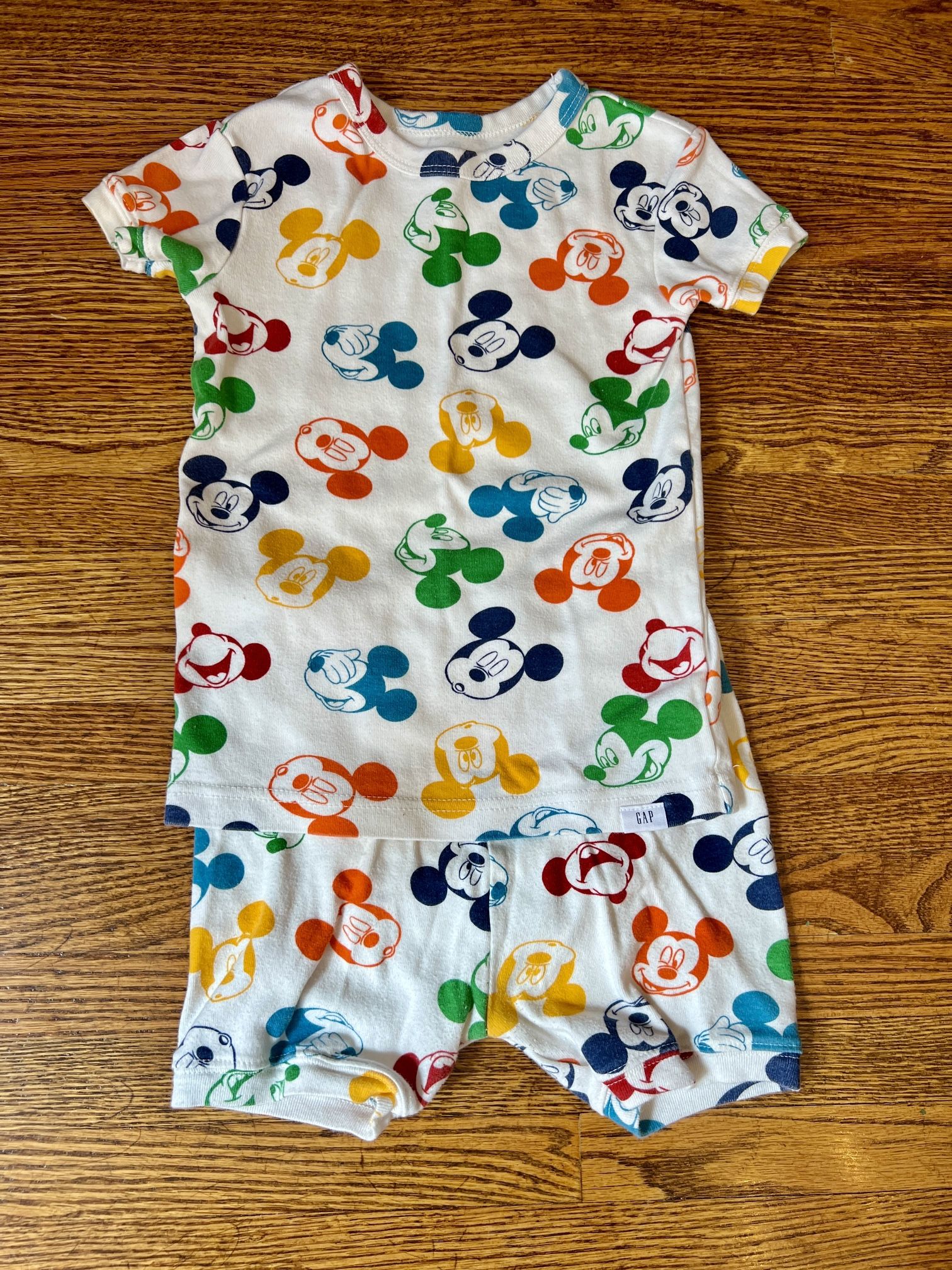 Gap Pajamas | Gap X Disney | Rainbow Mickey Mouse Head Print - kids size 5 years -