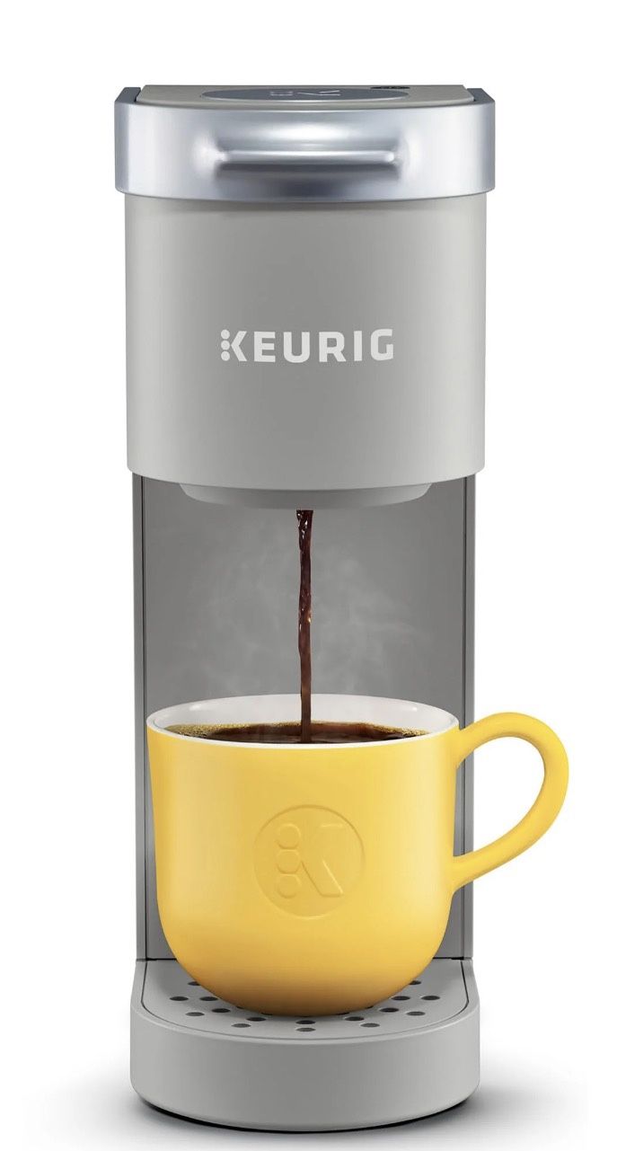 Keurig K-Mini Single Serve K-Cup Pod Coffee Maker, 6 to 12oz Brew size, with Cord Storage, Perfect for Small Spaces, Studio Gray