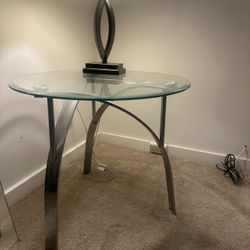 Glass End Table