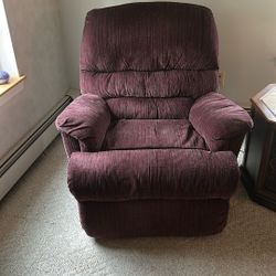 Burgundy Vintage Recliner 