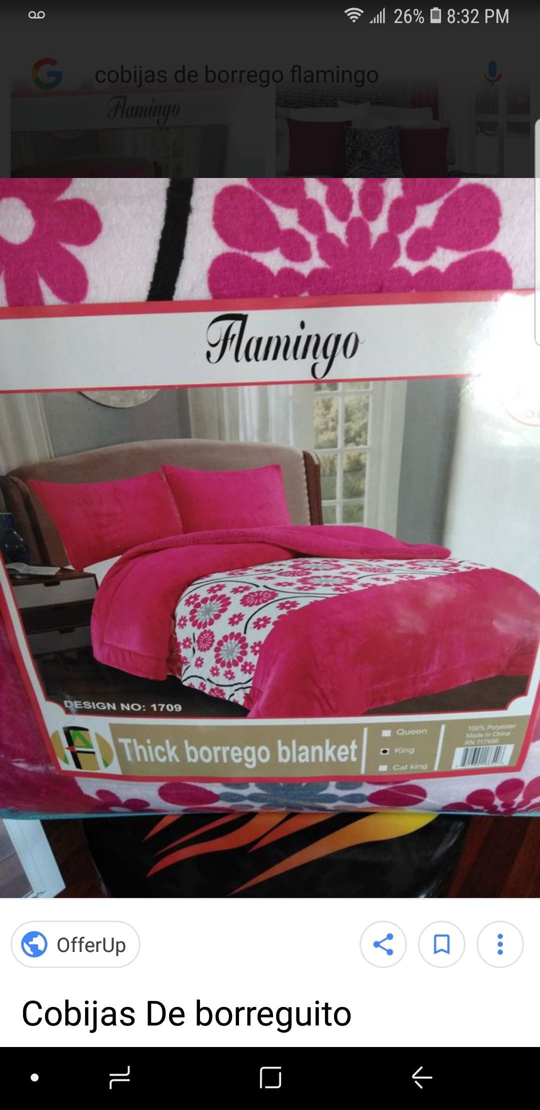 King size, cal king, cobijas de borrego