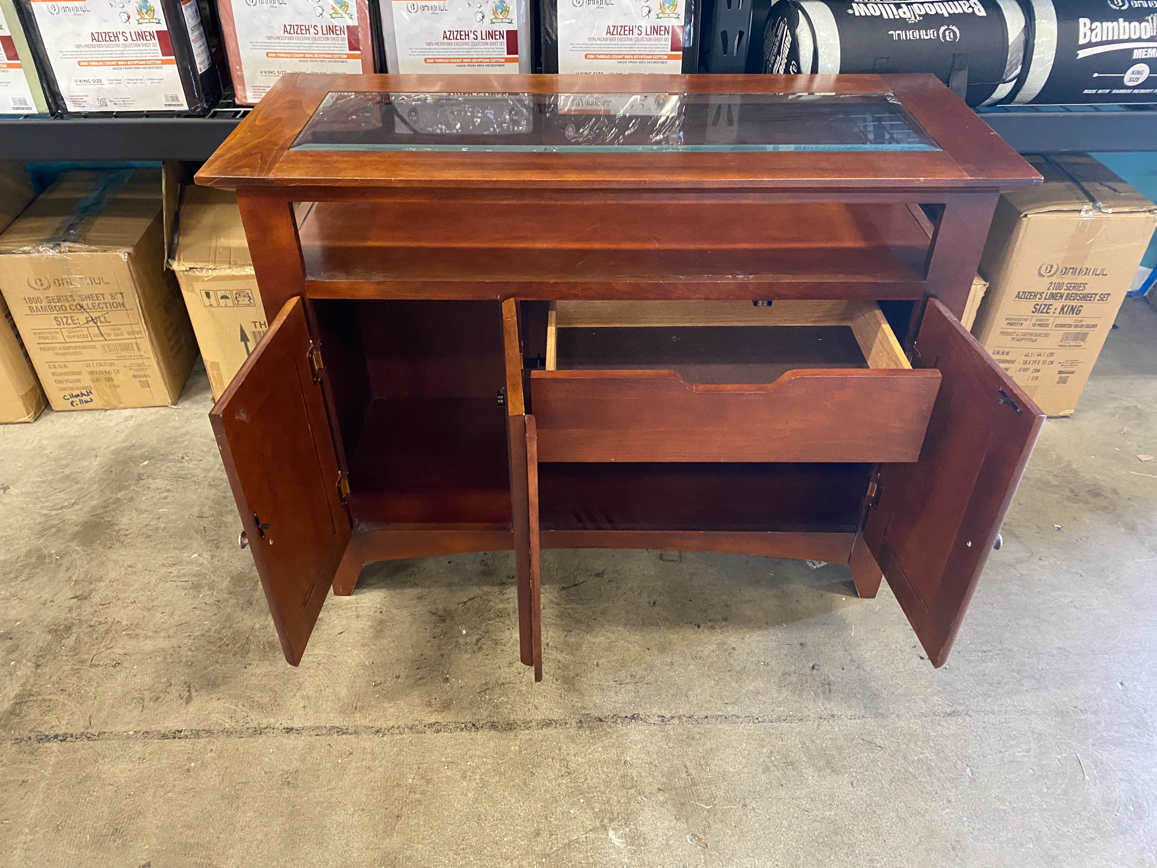MASTER DESIGN Red Toned 3 Door Buffet