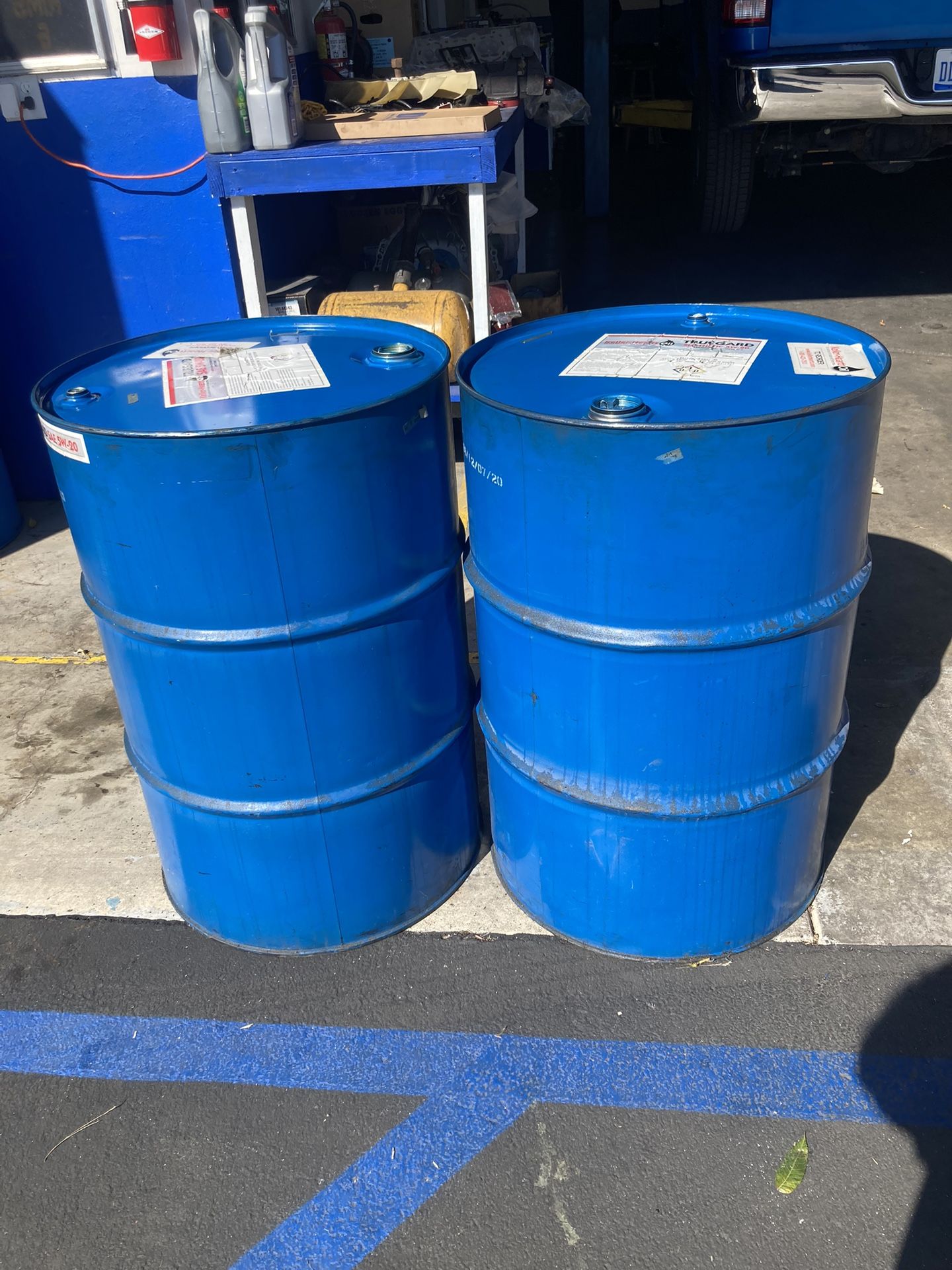 50 gallon metal drums $20 each