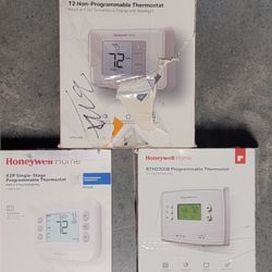 Lot of (3) Honeywell Home Programmable Thermostats, NEW