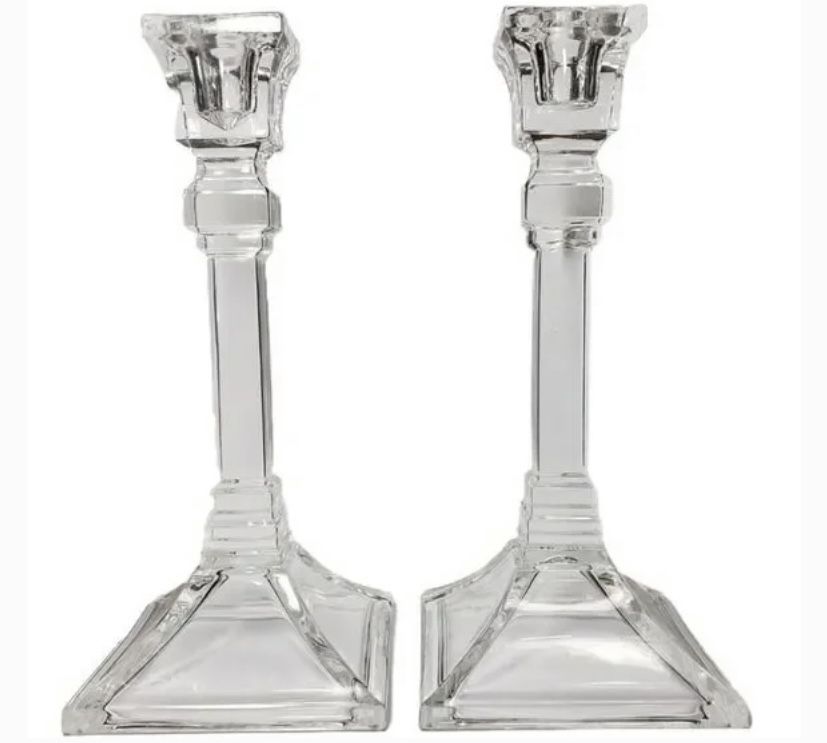 Toscany Lead Crystal Candlesticks