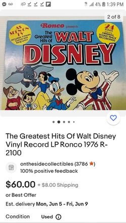 Nautisk Phobia ventil The Greatest Hits Of Walt Disney Vinyl Record for Sale in Chicago, IL -  OfferUp