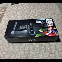 Nintendo Wii Game Console With Box Mario, kart, and more