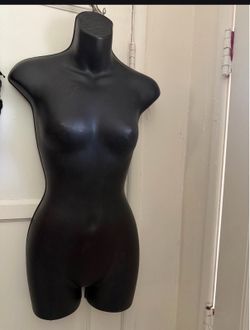 Female Mannequin Plastic Torso Body Forms (Waist Long) Hanging Body form - Black