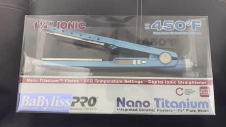 Brand New BaBylissPRO Nano Titanium Flat Iron 1¼” – $125