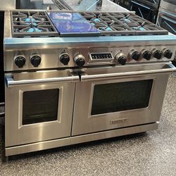 Wolf Dual Fuel 48” Stainless Steel Range Used 