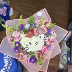 Hello Kitty Flower Bouquet Arrangement