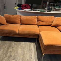 $150 Rust Couch w Ottoman