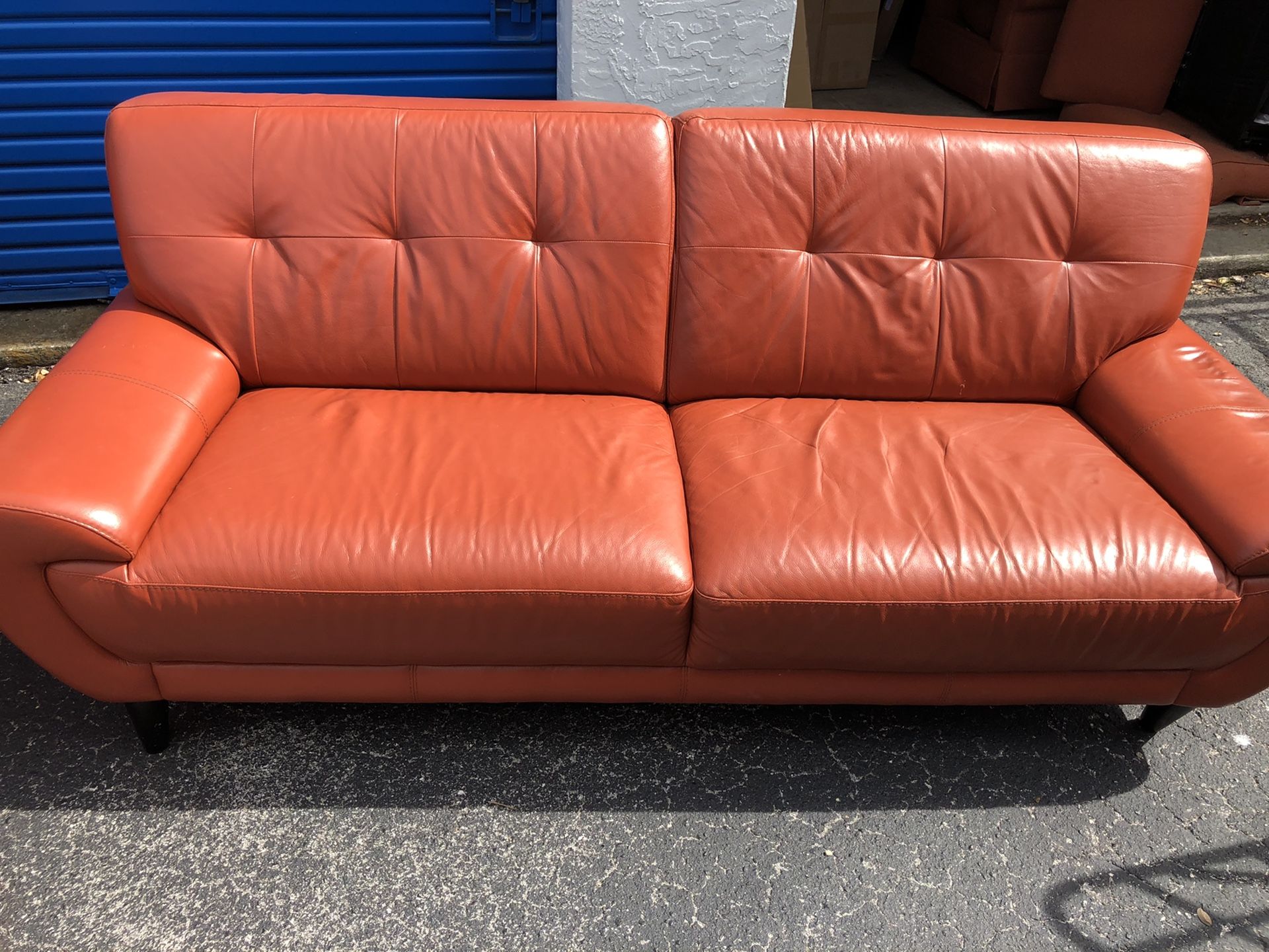 Leather living room furniture