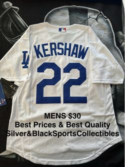 LOS ANGELES DODGERS CLAYTON KERSHAW STITCHED JERSEY SMALL UP TO 2XL