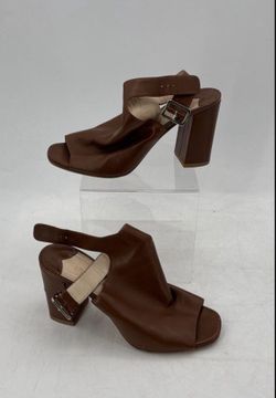 Leather Slingback Heeled Sandals – Women’s EU 39.5 | Made in Italy | COA Included