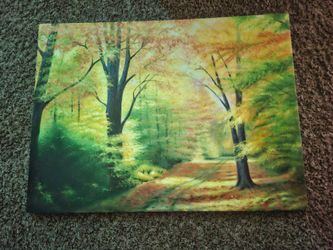 Cozy Forest Canvas Wall
