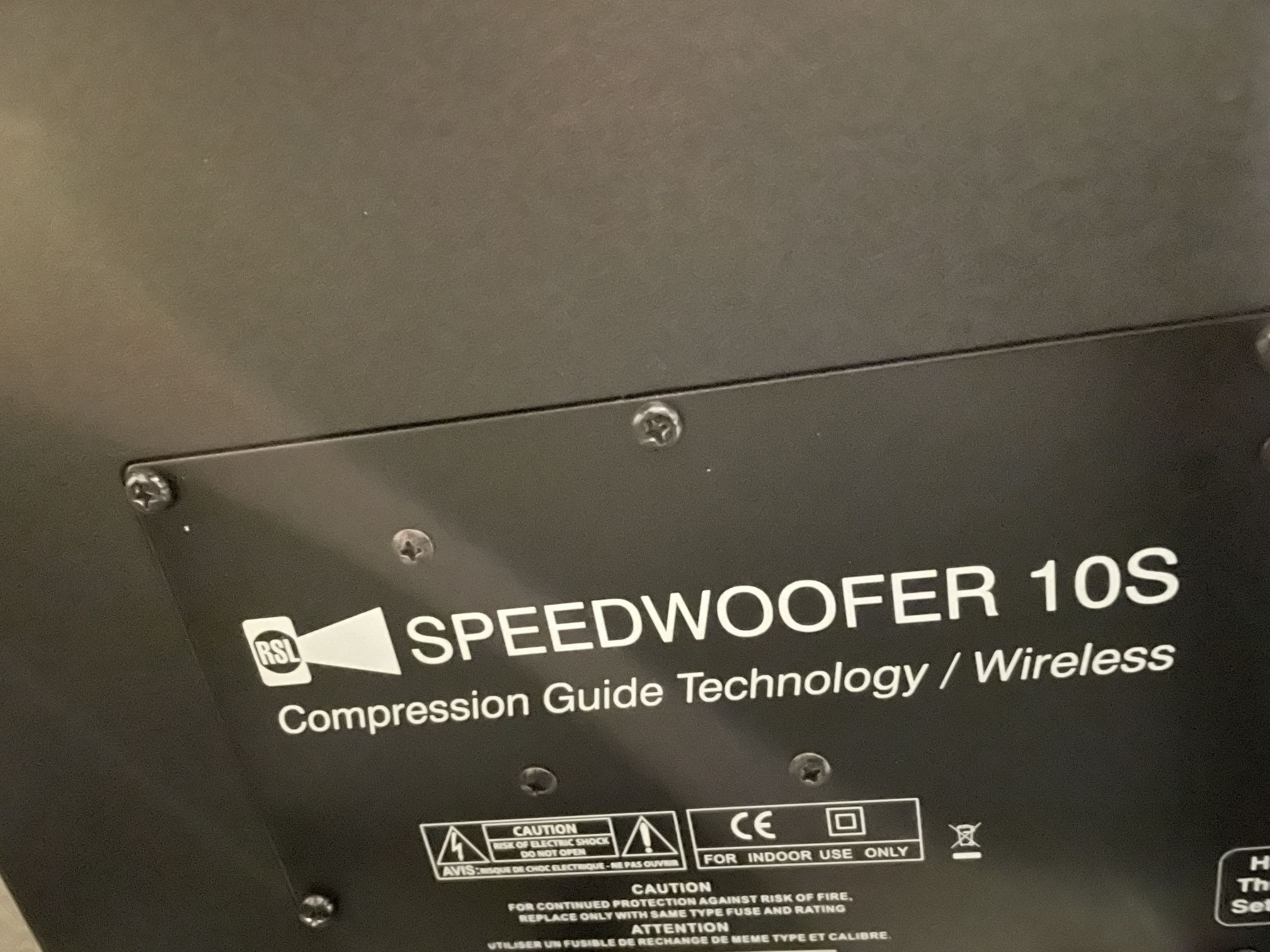 RSL Speedwoofer 10S With AT3 Wireless Unit