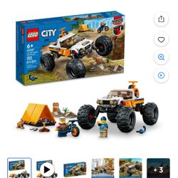 LEGO City 4x4 Off-Roader Adventures Toy Truck - Building Blocks for Boys & Girls, Ages 6+ Years - Monster Truck Pretend Play Toy - Gift Ideas - 60387