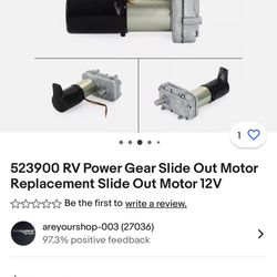 Rv Slide Out Motor