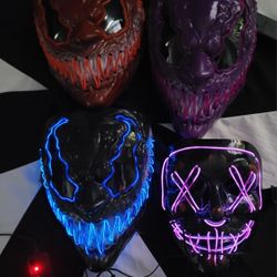 LED HALLOWEEN MASKS BUNDLE