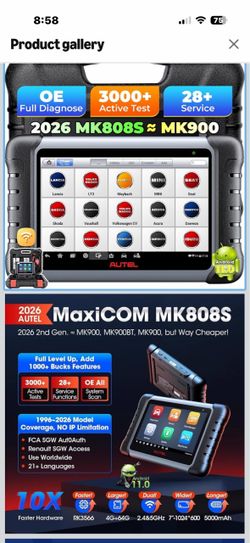 Autel MaxiCOM MK808S OBD2 Diagnostic Scanner
