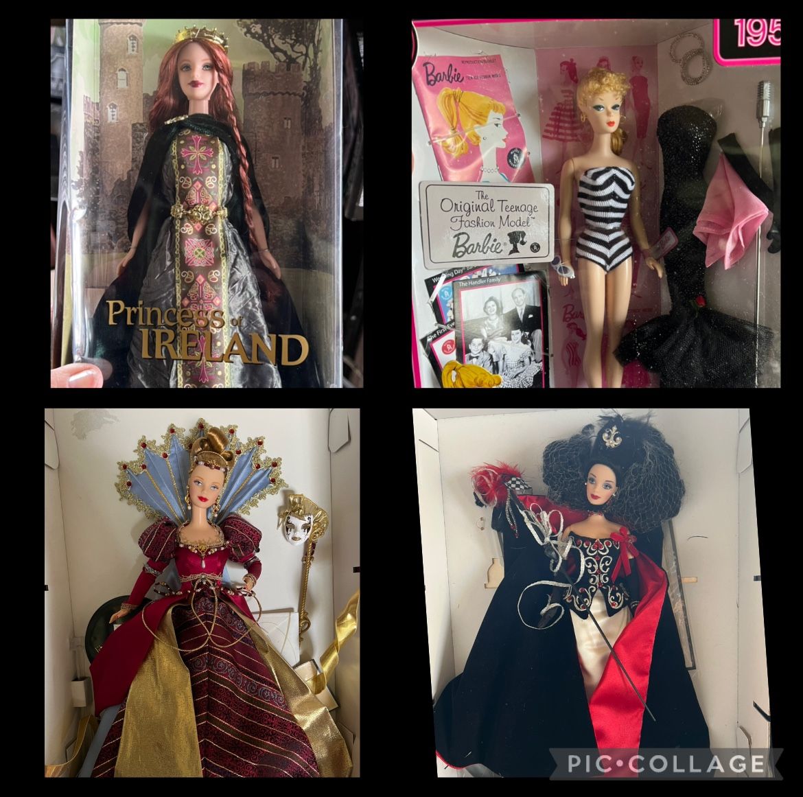 (4) Collector Barbie Dolls