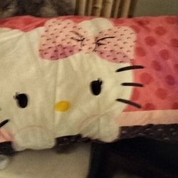 Hello Kitty Pillow And Side Stepping Hello Kitty 