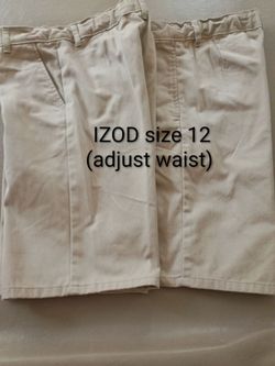 Boys size 12 Khaki Shorts (school uniform) - adjustable waist