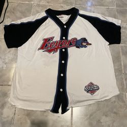 Vintage 90s  The Disney Store Eeyore Baseball Jersey Adult Button Up Men’s SZ XL