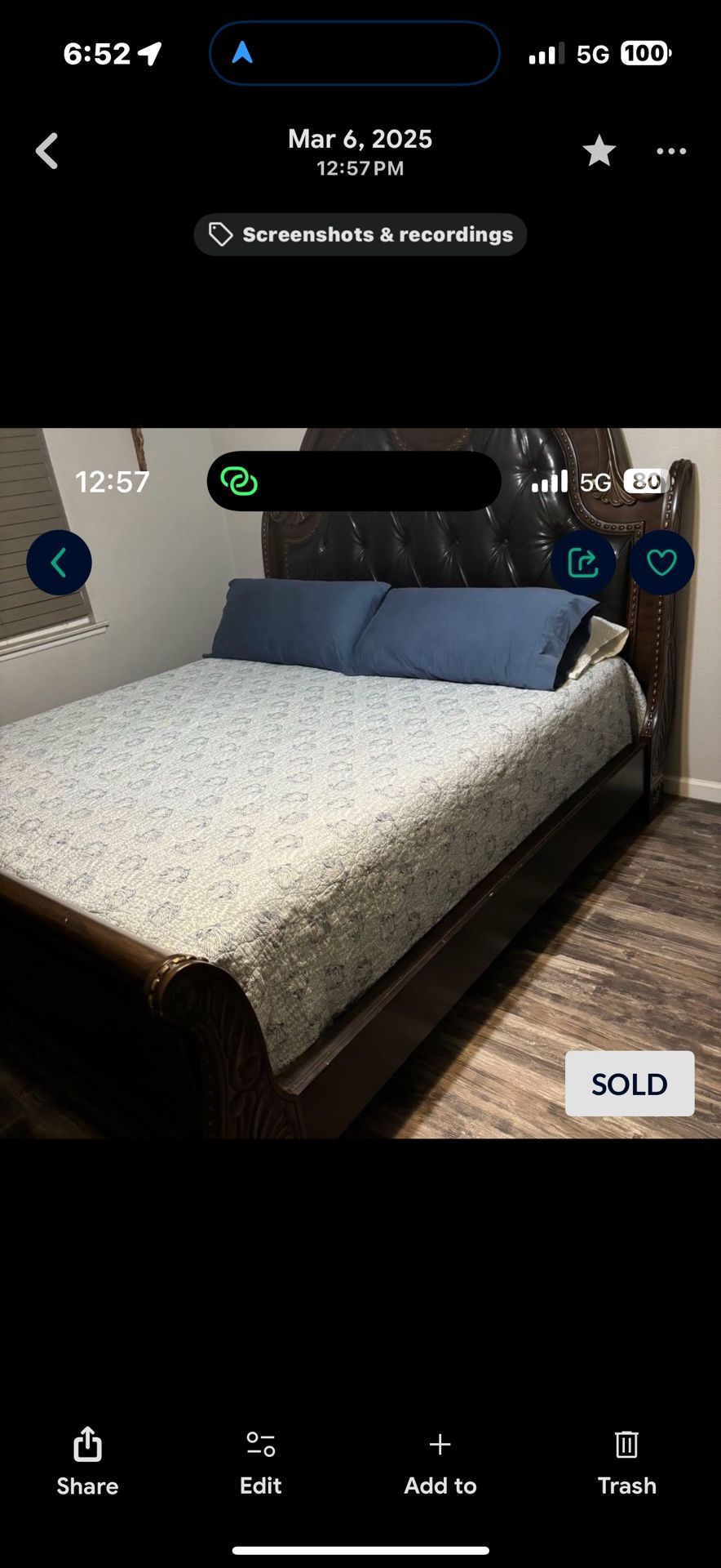 King Bed frame And Dresser