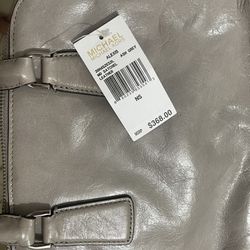 Micheal Kors Grey Shiny Purse 