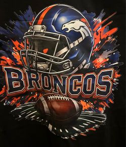 New Broncos  T Shirt Large