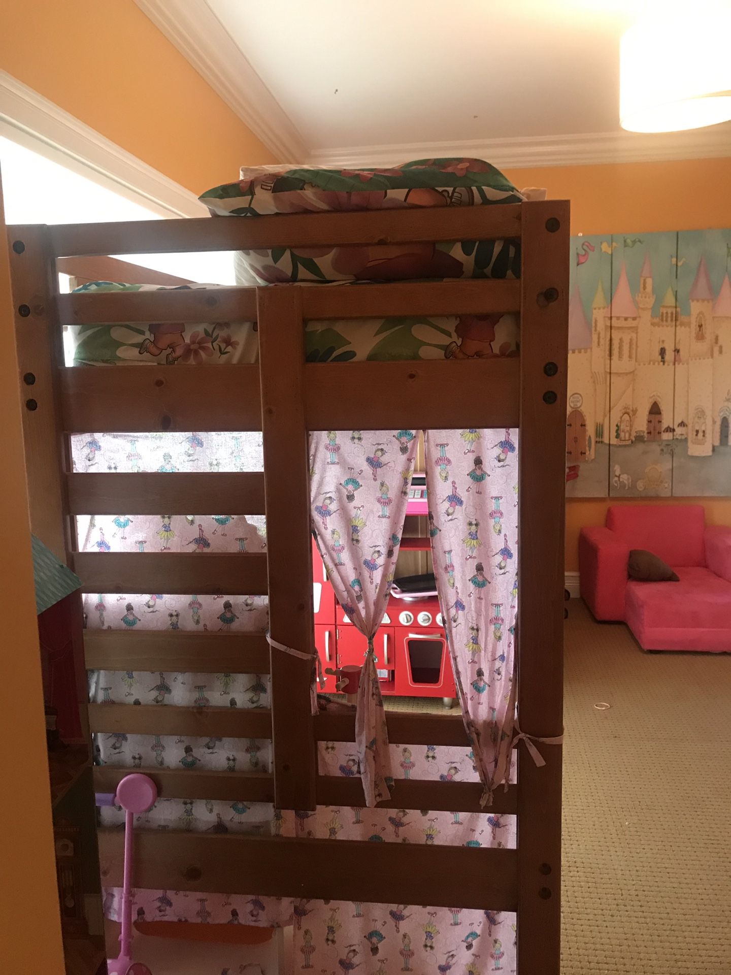 Twin loft bed with drawers (used) bunk bed