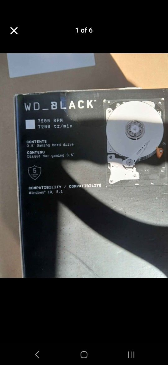 Western Digital 8TB WD_Black Performance Internal Hard Drive HDD - 7200 RPM, SATA 6 Gb/s, 256 MB Cac