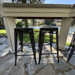 Black Barstools. $10 Each