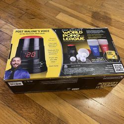 Post Malone’s World Pong League Game w/ Electric Shot Clock Voice Beer Pong. New