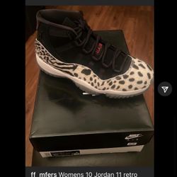 Jordan 11 Retro- Animal Print Size 8