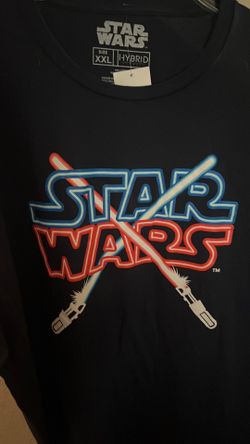 MENS STAR WARS SHIRT LIGHT SABERS XXL NEW
