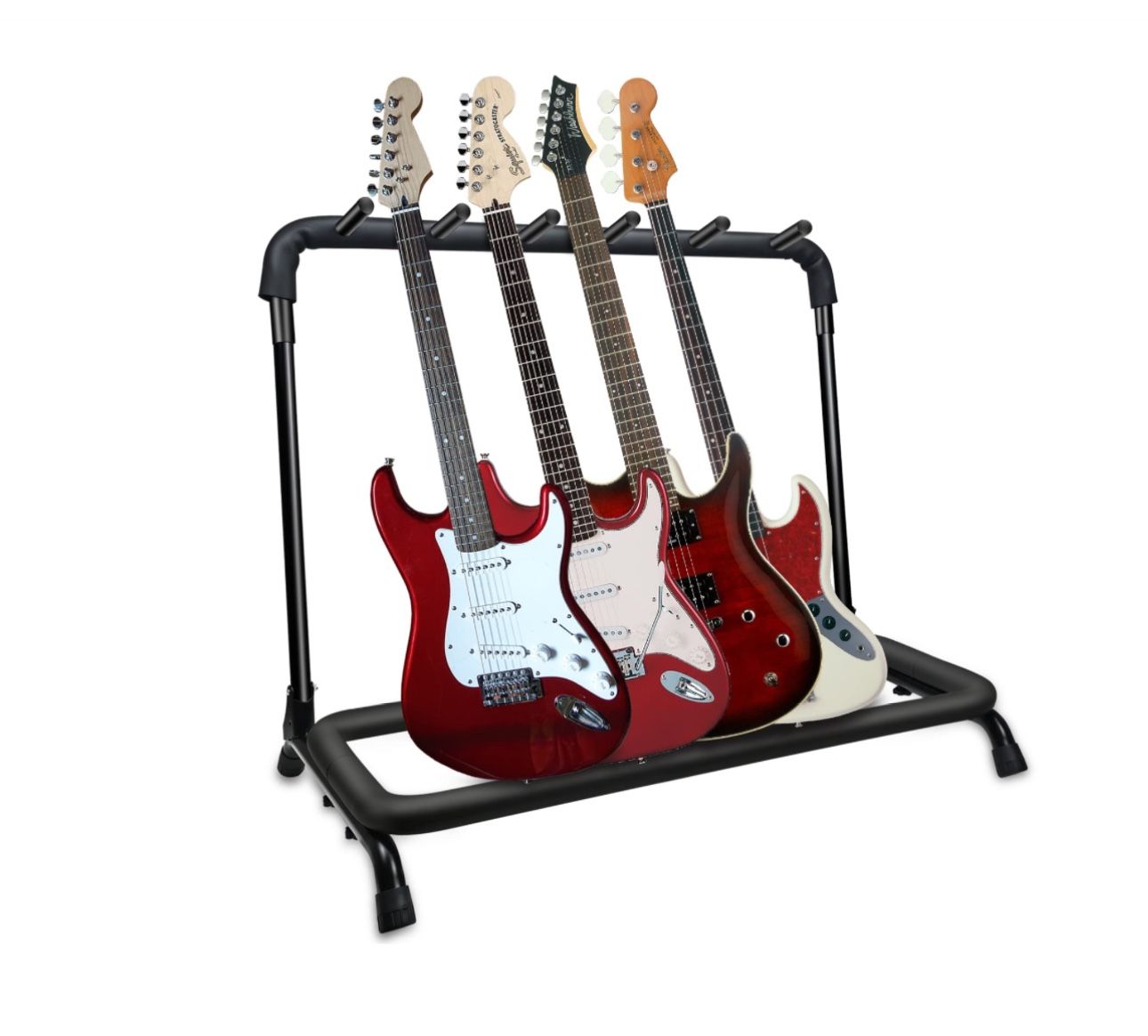 $35  GeeWin 5 Guitar Stand, Multi Guitar Stand, Guitar Rack for Multiple Guitars for Acoustic, Electric Guitar, Bass, Folding Guitar Stand, Multiple G