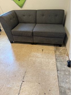 Grey couch small room $65