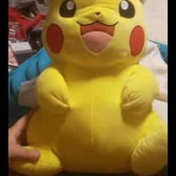 Pokemon Pikachu Large Plush With Santa Hat - 24 Inches