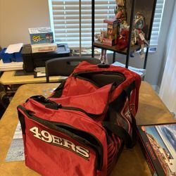 SF 49ers duffel bag