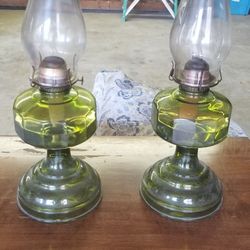 Vintage Hurricane Lamps