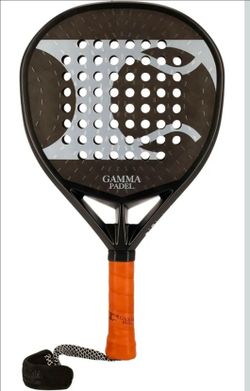 NEW GAMMA Ashford Padel Racquet - Teardrop Shape for Intermediate to Advanced Players, Carbon Fiber Face, High Density EVA Core, Balanced Control & Sp