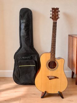 DEAN Acoustic-Electric Dreadnought Guitar With Guitar Bag