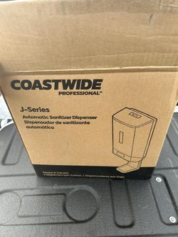 New Set of 4, COASTWIDE J-Series Automatic Wall-Mounted Hand Sanitizer Dispenser White
