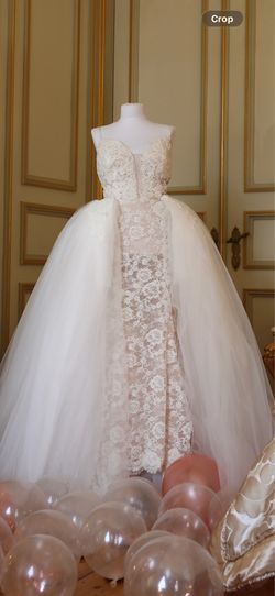Couture 2-in-1 Wedding Dress, Ready to Ship Now