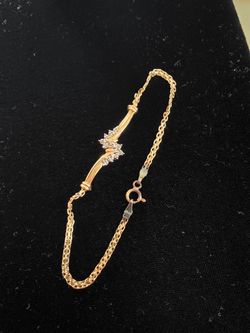 14k diamond bracelet vintage