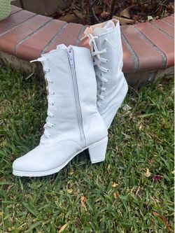 White Adelita Folklorico Boots