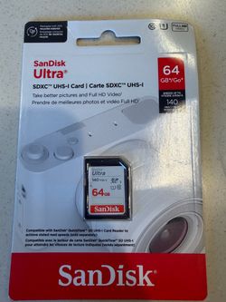 Sandisk sd card 64gb  uhs-1 ultra